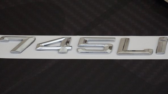 Bmw 745Lİ 745İ Bagaj Krom Metal 3M 3D Yazı Logo - 4