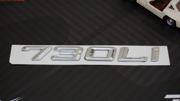 Bmw 730Li 730İ Bagaj Krom Metal 3M 3D Yazı Logo - Resim 3