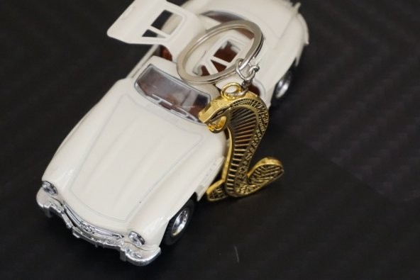 Ford Mustang Shelby Kobra Süper Snake Logo Gold Metal Çift Yön An - 6