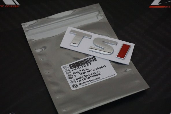Volkswagen TSİ Bagaj Krom Metal 3M 3D Logo Amblem - Resim 9