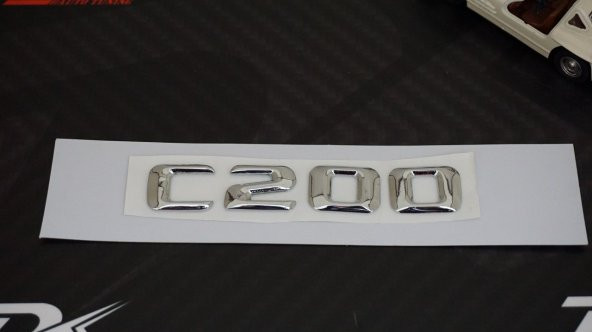 C200 Bagaj Krom Metal 3M 3D Yazı Logo - 3