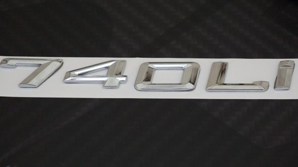 Bmw 740Lİ 740İ Bagaj Krom Metal 3M 3D Yazı Logo - Resim 4