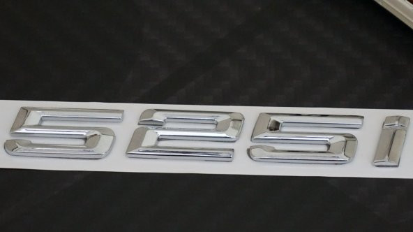 Bmw 525İ Bagaj Krom Metal 3M 3D Yazı Logo - 4