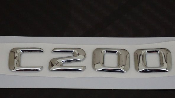C200 Bagaj Krom Metal 3M 3D Yazı Logo - 4