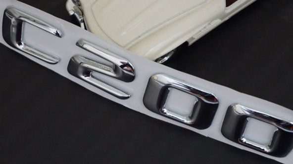 C200 Bagaj Krom Metal 3M 3D Yazı Logo - 5