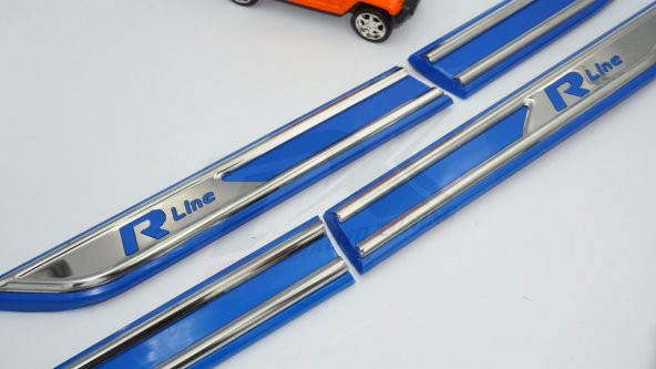 Volkswagen VW R Line 3M 3D Yan Çamurluk Krom Bıçak Logo Arma - 2