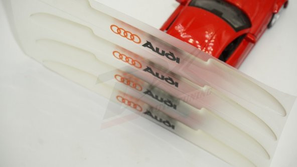 Audi Logo Kapı Kenarı Koruma Şeffaf Kauçuk 3M Band New Style - 7