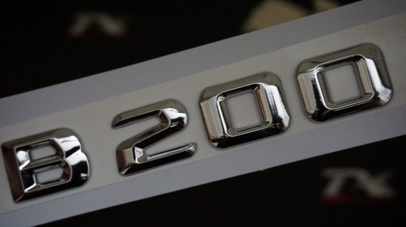 B200 Bagaj Krom Metal 3M 3D Yazı Logo