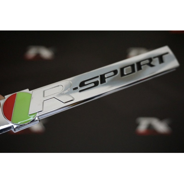 Jaguar R Sport Bagaj Krom Metal Logo Amblem 3M 3D