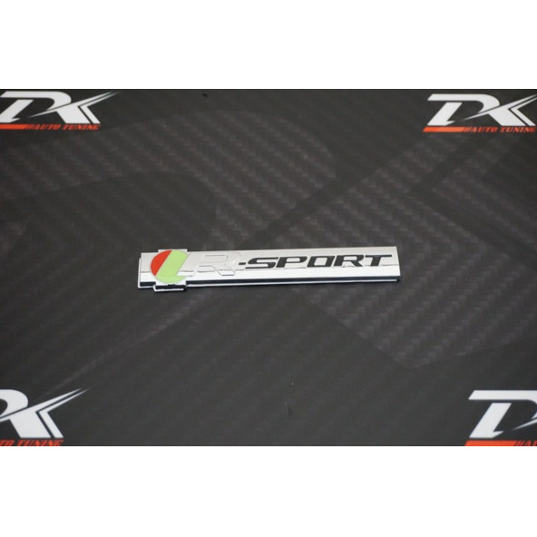 Jaguar R Sport Bagaj Krom Metal Logo Amblem 3M 3D - 2