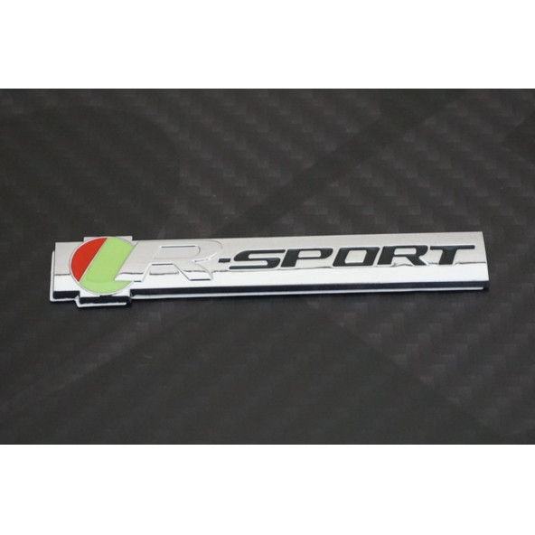 Jaguar R Sport Bagaj Krom Metal Logo Amblem 3M 3D - 3