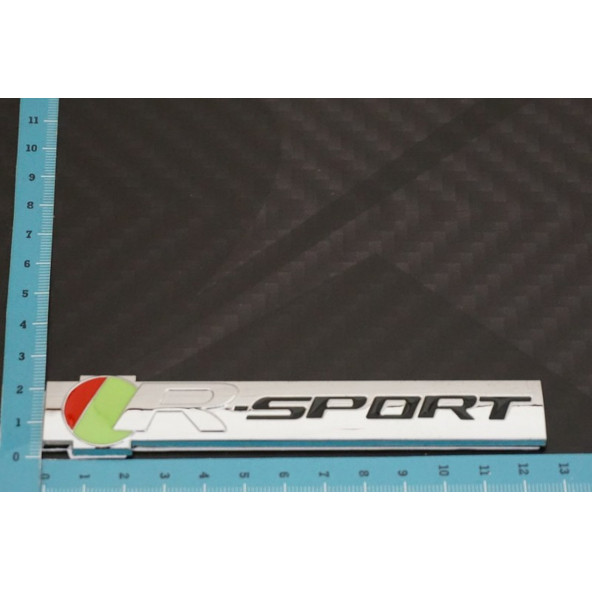 Jaguar R Sport Bagaj Krom Metal Logo Amblem 3M 3D - 5