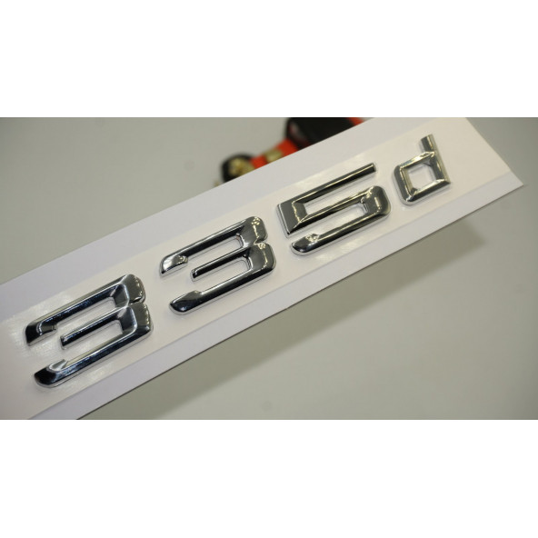 Bmw 335d Bagaj Krom Metal 3M 3D Yazı Logo