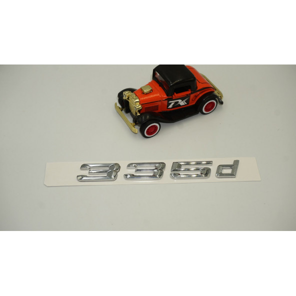 Bmw 335d Bagaj Krom Metal 3M 3D Yazı Logo - 2