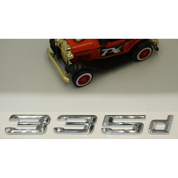 Bmw 335d Bagaj Krom Metal 3M 3D Yazı Logo - 4