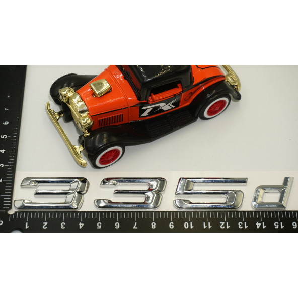 Bmw 335d Bagaj Krom Metal 3M 3D Yazı Logo - 6