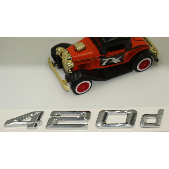 Bmw 420d Bagaj Krom Metal 3M 3D Yazı Logo - 4