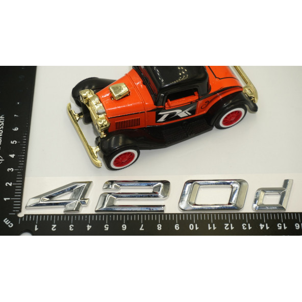 Bmw 420d Bagaj Krom Metal 3M 3D Yazı Logo - 6