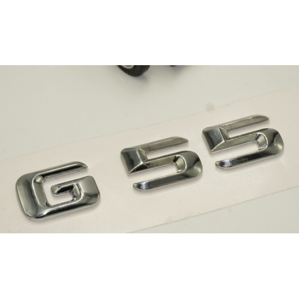 Benz G55 Bagaj Krom Metal 3M 3D Yazı Logo - 3