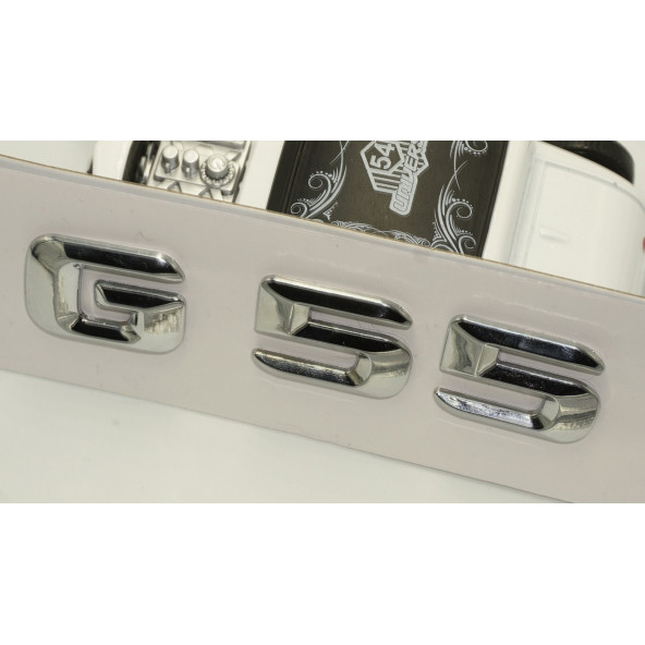 Benz G55 Bagaj Krom Metal 3M 3D Yazı Logo - 4