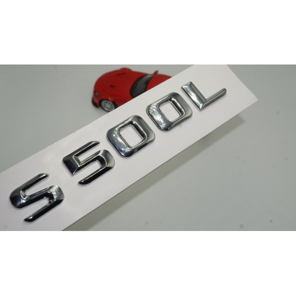 S500L Bagaj Krom Metal 3M 3D Yazı Logo