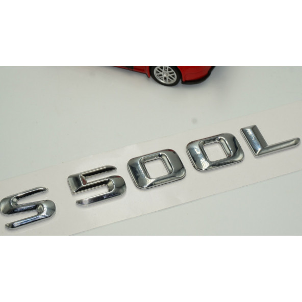 S500L Bagaj Krom Metal 3M 3D Yazı Logo - 3