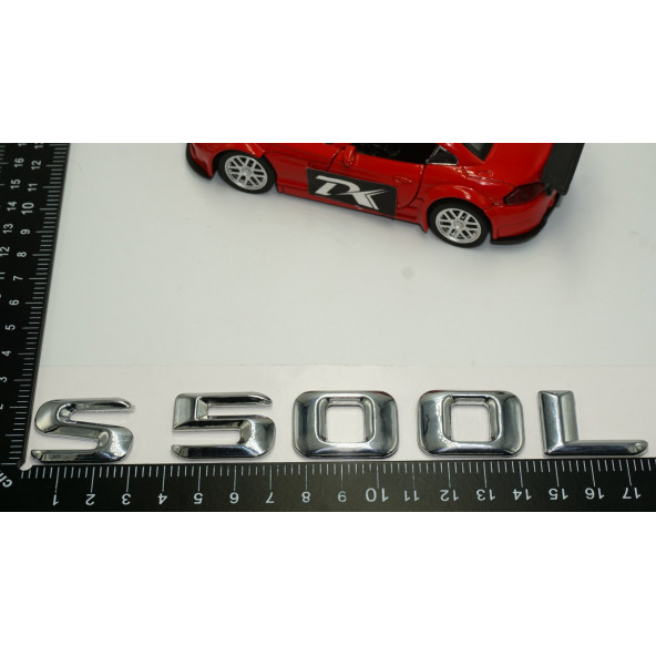 S500L Bagaj Krom Metal 3M 3D Yazı Logo - 5