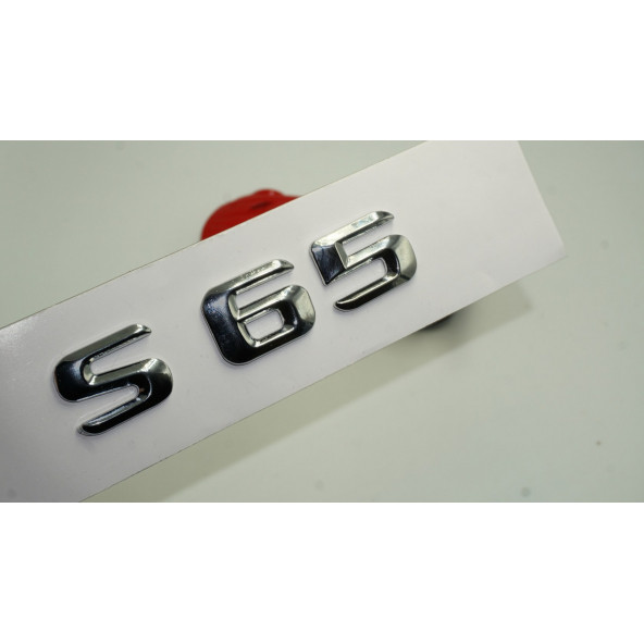 Benz S65 Bagaj Krom Metal 3M 3D Yazı Logo