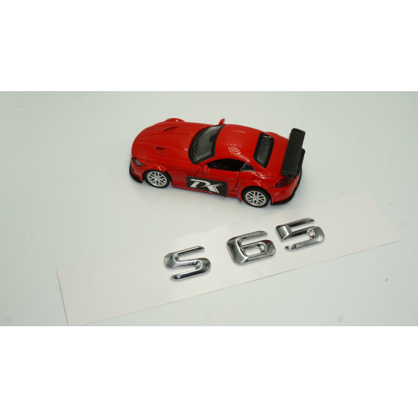 Benz S65 Bagaj Krom Metal 3M 3D Yazı Logo - 2