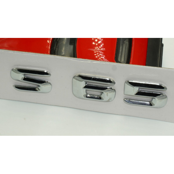 Benz S65 Bagaj Krom Metal 3M 3D Yazı Logo - 4