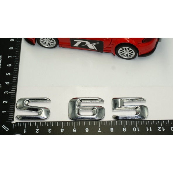 Benz S65 Bagaj Krom Metal 3M 3D Yazı Logo - 5