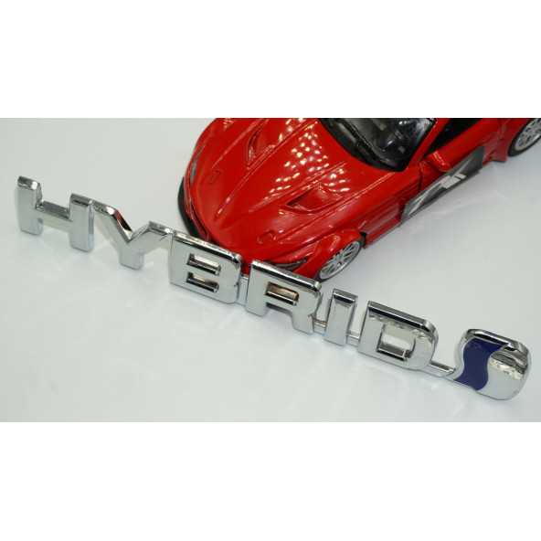 DK HYBRİD Bagaj Krom Metal 3M 3D Logo Amblem - Resim 4