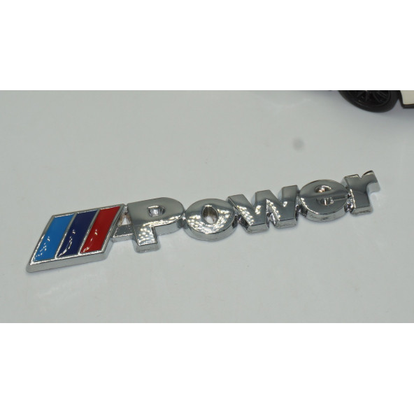Bmw M Power Krom Metal Bagaj 3M 3D Yazı Logo Amblem - 3