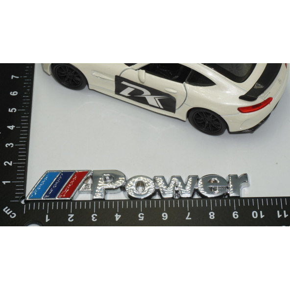 Bmw M Power Krom Metal Bagaj 3M 3D Yazı Logo Amblem - 4
