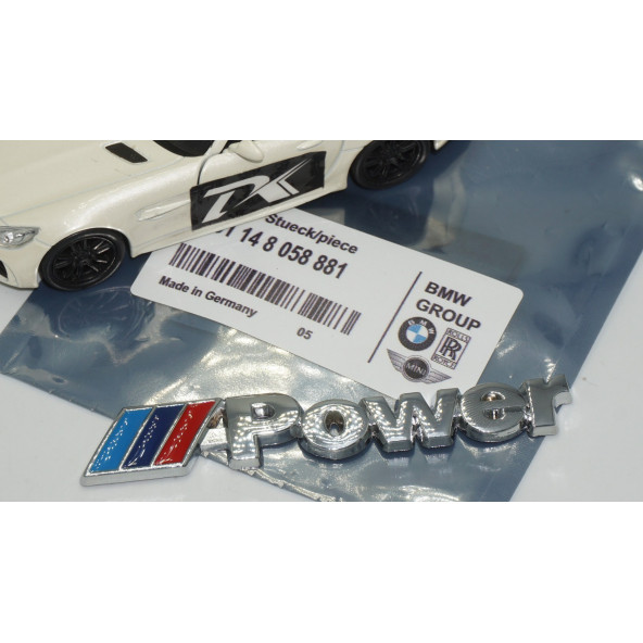 Bmw M Power Krom Metal Bagaj 3M 3D Yazı Logo Amblem - 5