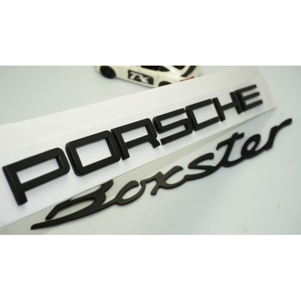 DK Porsche Boxster Bagaj Siyah ABS Eski Model Yazı Logo Amblem Seti
