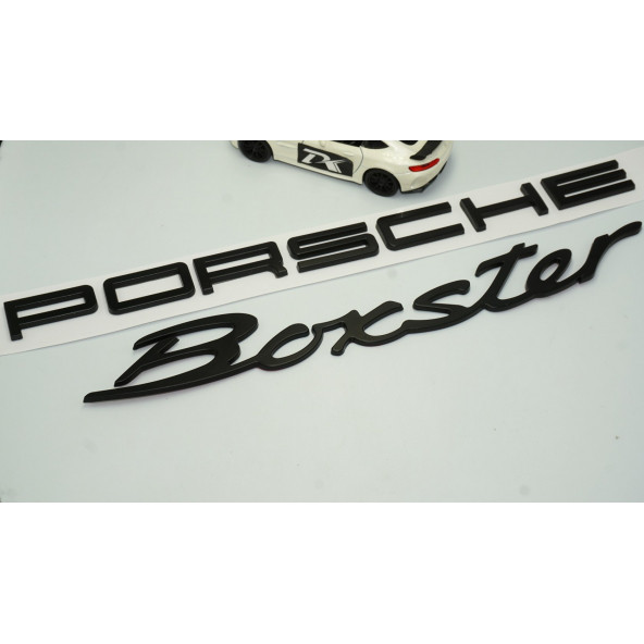 DK Porsche Boxster Bagaj Siyah ABS Eski Model Yazı Logo Amblem Seti - 2