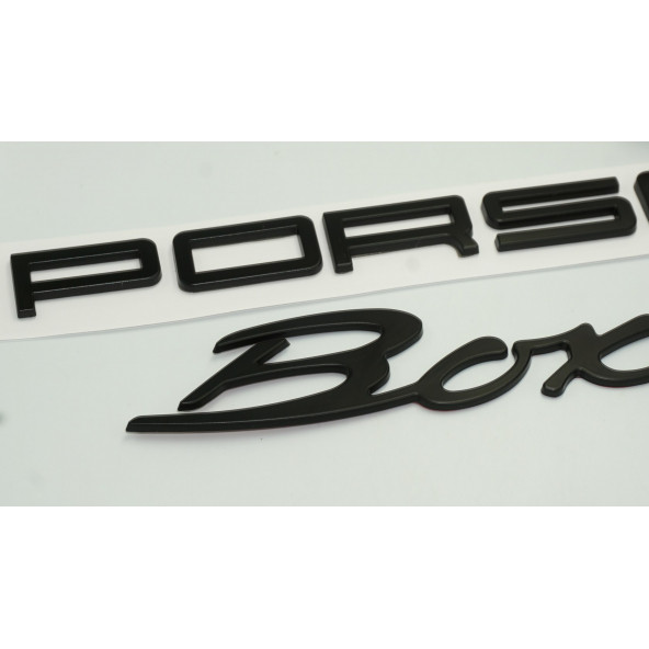 DK Porsche Boxster Bagaj Siyah ABS Eski Model Yazı Logo Amblem Seti - 3
