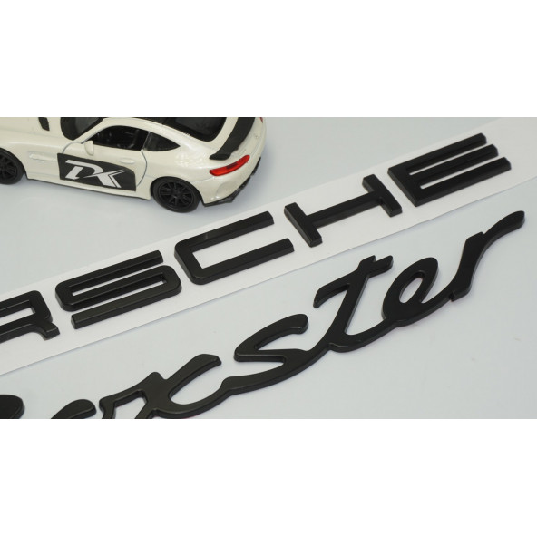 DK Porsche Boxster Bagaj Siyah ABS Eski Model Yazı Logo Amblem Seti - 4