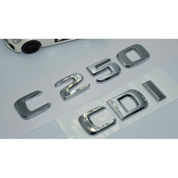 DK Tuning Benz C250 CDi Bagaj Krom ABS 3M 3D Yazı Logo - Resim 3