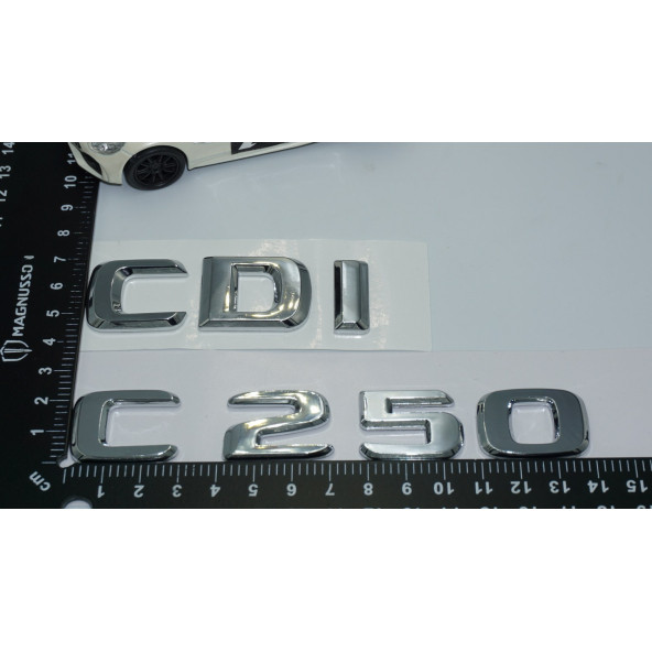 DK Tuning Benz C250 CDi Bagaj Krom ABS 3M 3D Yazı Logo - Resim 4
