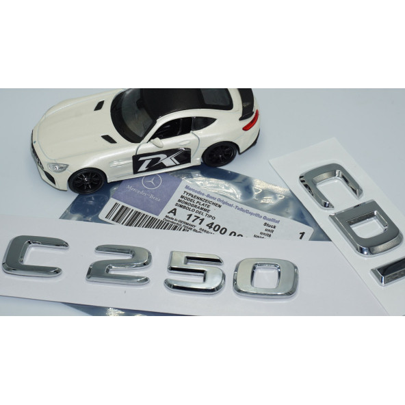 DK Tuning Benz C250 CDi Bagaj Krom ABS 3M 3D Yazı Logo - Resim 5