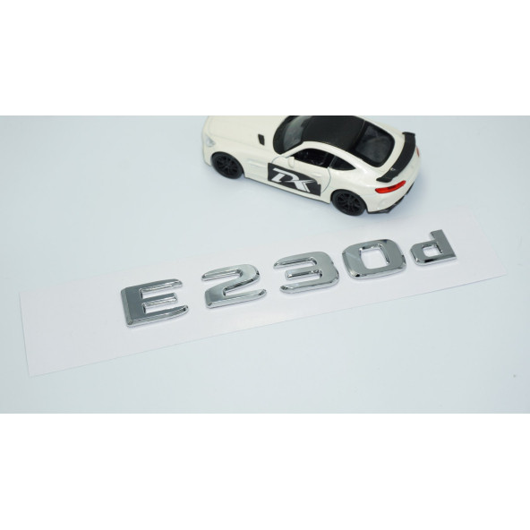 DK Tuning E230d Bagaj Krom ABS 3M 3D Yazı Logo Benz İle Uyumlu - Resim 2