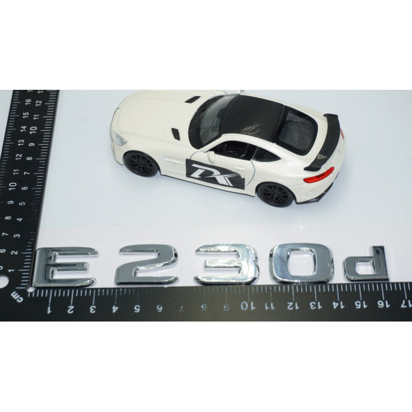 DK Tuning E230d Bagaj Krom ABS 3M 3D Yazı Logo Benz İle Uyumlu - Resim 4