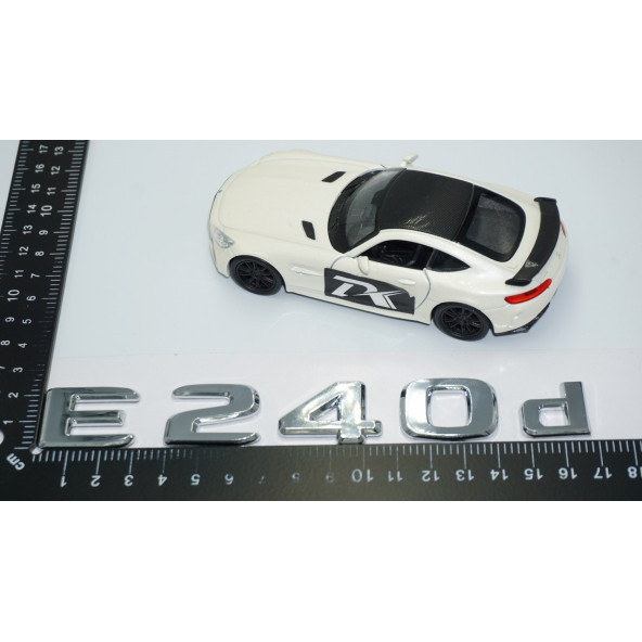 DK Tuning E240d Bagaj Krom ABS 3M 3D Yazı Logo Benz İle Uyumlu - Resim 4