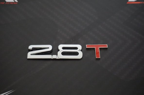 Audi 2.8 T Bagaj Krom Metal 3M 3D Yazı Logo Orjinal ürün - 3