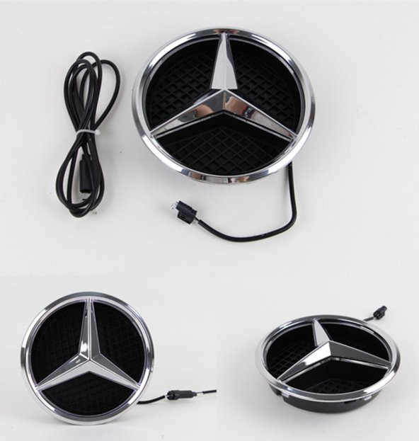 MERCEDES BENZ ÖN PANJUR KIRMIZI LED IŞIK BÜYÜK YILDIZ LOGOSU - 2