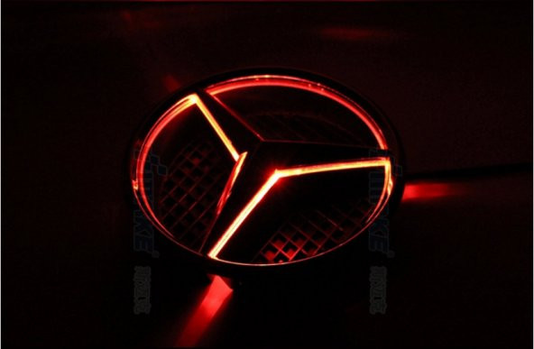 MERCEDES BENZ ÖN PANJUR KIRMIZI LED IŞIK BÜYÜK YILDIZ LOGOSU - 3