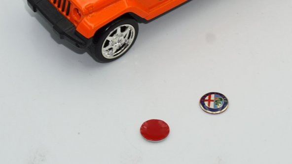 Alfa Romeo Oto Anahtar 3M Metal Alaşım Logo 2Li Set - 4