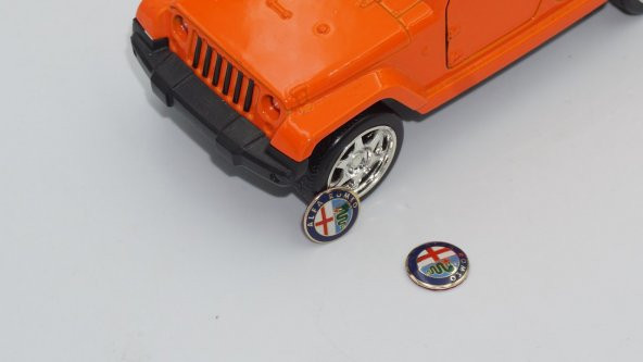 Alfa Romeo Oto Anahtar 3M Metal Alaşım Logo 2Li Set - 5